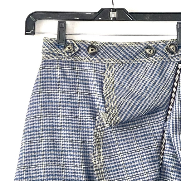 𝅺Self Portrait Flounced Check Mini Skirt - Picture 5 of 13